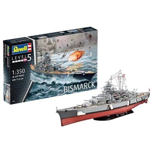 Revell 1/350 Bismarck 717mm - 05040 Plastic Model Kit