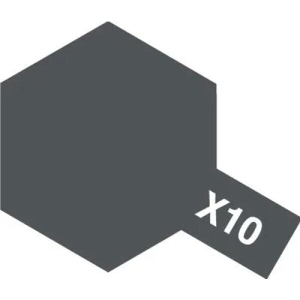 Tamiya Acrylic Mini X-10 Gunmetal 10mL Paint 81510