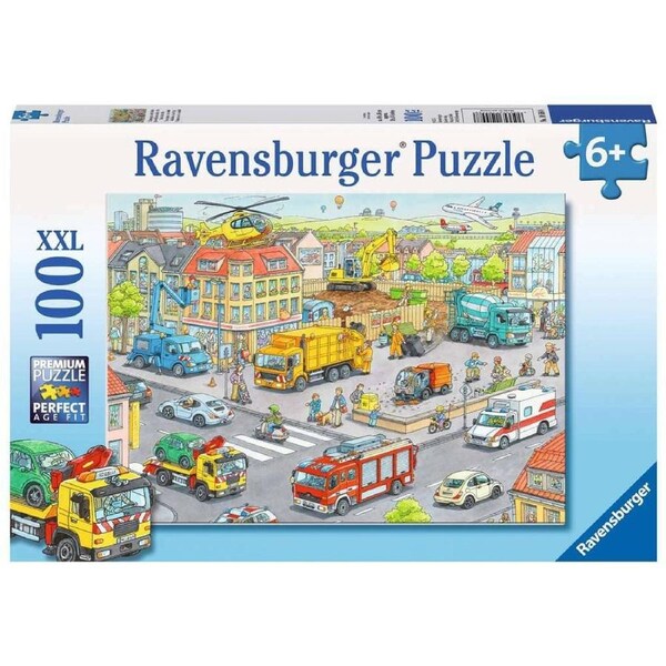 Ravensburger - Vehicles In The City Jigsaw Puzzle 100 Pieces