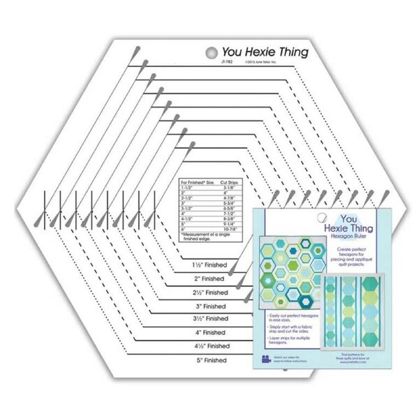 Quilting Patchwork Sewing Template You Hexie Thing Hexagon Ruler