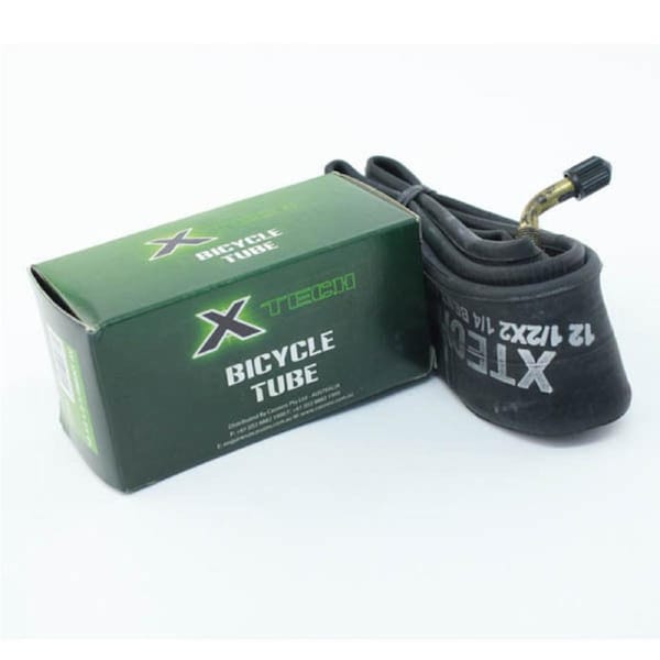 X Tech Bike Tube 12-1/2 X 2-1/4 Bent American/Schrader Valve