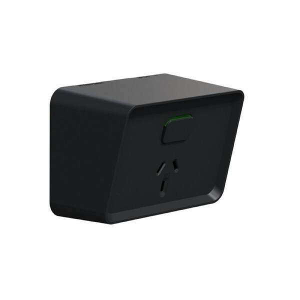 CLIPSAL Iconic O3015-BK - Single Weatherproof Power Point 10amp - Black - IP54