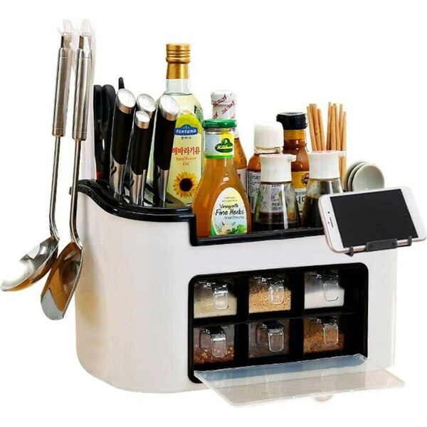 Kitchen Utensils and Spice Organiser Storage Box