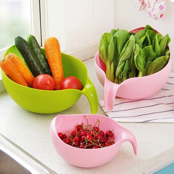 Modern Kitchen Vegetable Strainer Colander Tool Plastic