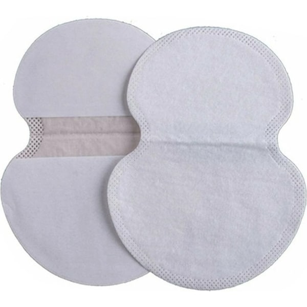 Lightweight Self Adhesive Portable Cotton Sweat Pads White - 40pcs