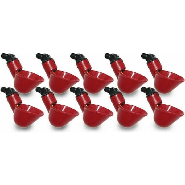 Automatic Chicken Water Cups Feeder Drinker - 10pcs
