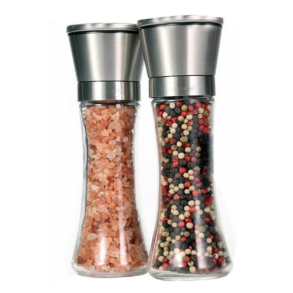 Stainless Steel Salt and Pepper Mill Grinder Set