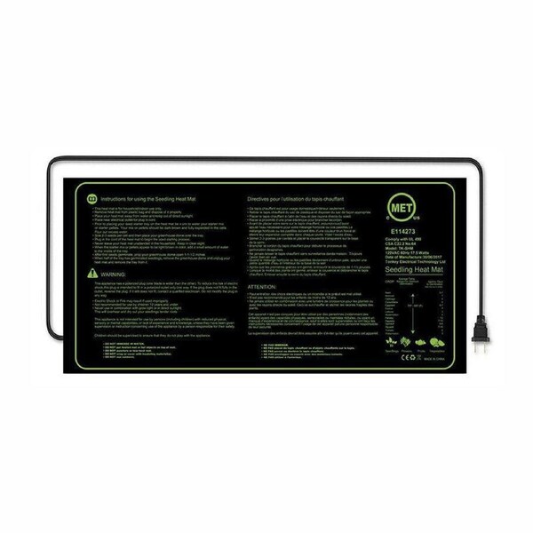 Seedling Heat Mat Waterproof Plant Grower Black