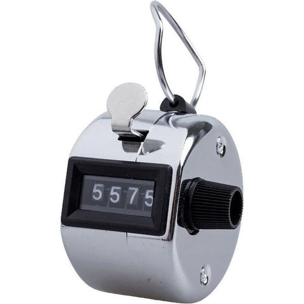 Portable 4 Digit Number Tally Counter with Compact Design