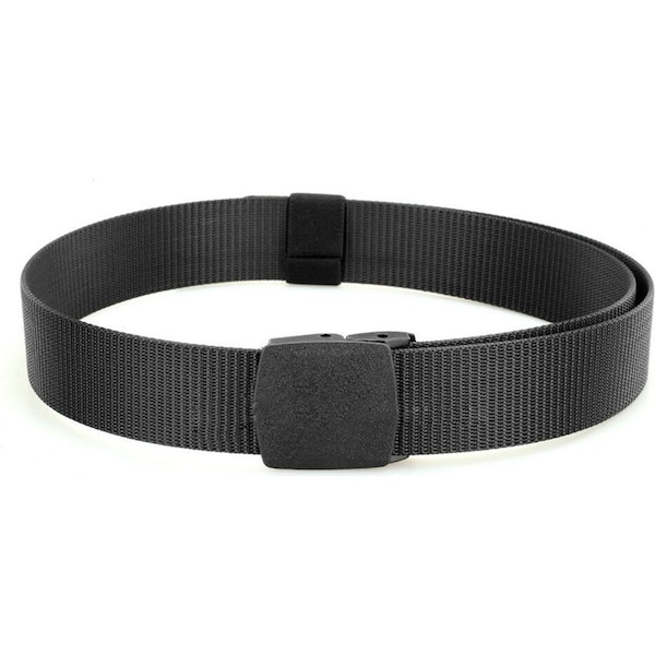 Unisex Sports Nylon Tactical Waistband Belt Black
