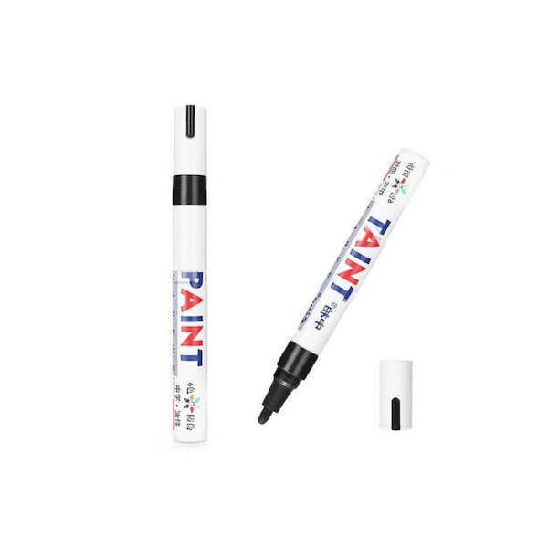 Waterproof Quick Drying Permanent Marker Pens - 12x