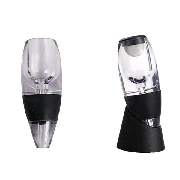 Magic Decanter Essential Wine Aerator Filter Black