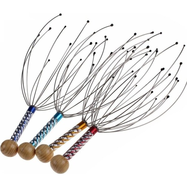 Stainless Steel Octopus Head Scalp Neck Massager