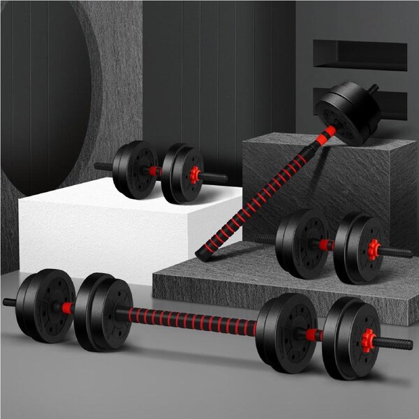 20kg BLACK LORD Dumbbell Set 4in1 Adjustable Barbell