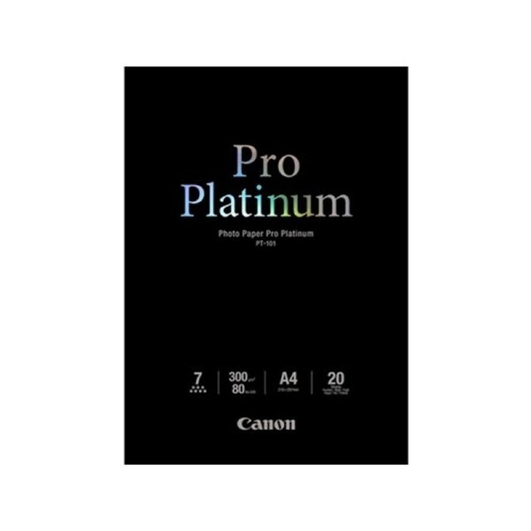 CANON 20 SHEETS A4 300GSM PHOTO PAPER PRO PLATINUM