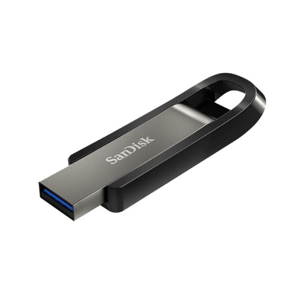 SANDISK 64GB Extreme GO USB3.2 Metal Flash Drive USB-A 400MB/s SecureAccess encryption software2 Lifetime Lifetime Black