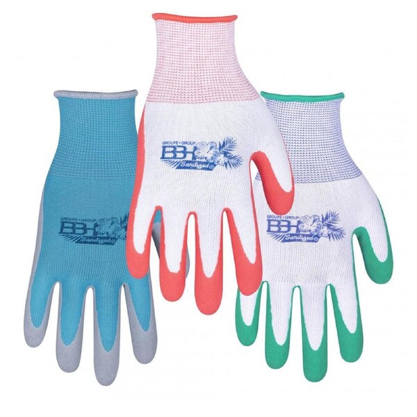 10 Pairs BBH Gardening Garden Gloves Antimicrobial protection Latex Coating