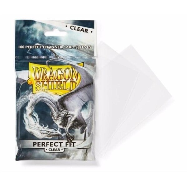 Sleeves - Dragon Shield - Perfect Fit 100/pack Clear