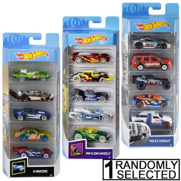 Hot Wheels 5-Pack Cars Randomly Selected