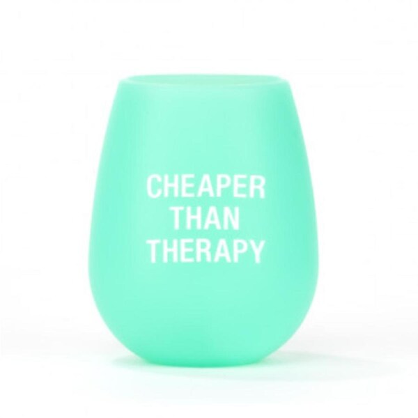 Say What? Silicone Wine Cup - Cheaper Than Therapy