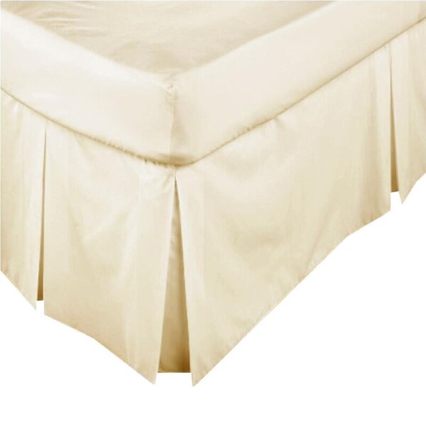 Percale Box Pleated Valance Bed Skirt LINEN All Bed Sizes king