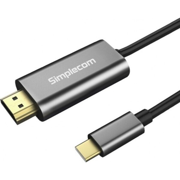 Simplecom 1.8m DA321 Male USB-C to 4K HDMI Cable Connector For Laptop/Monitor