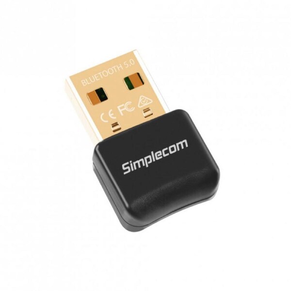 Simplecom 2cm NB409 USB Bluetooth 5.0 Adapter Wireless Male Dongle For Laptop/PC