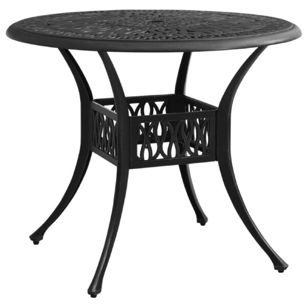 Garden Table Black 90x90x74 cm Cast Aluminium vidaXL