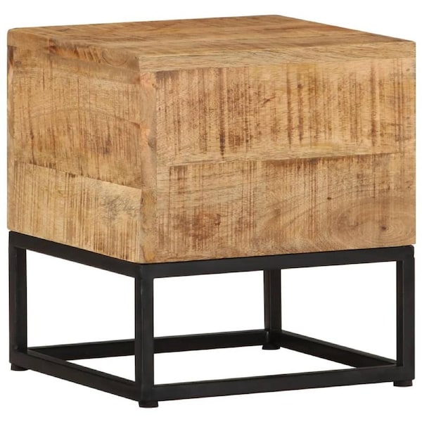 Side Table 30x30x33 cm Rough Mango Wood vidaXL