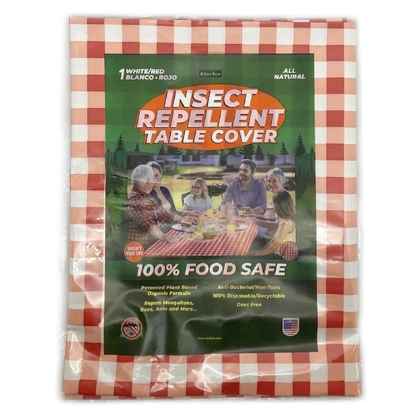 Sorbco 132x229cm Insect Bug Repellent Outdoor BBQ/Picnic Dine Table Cover/Cloth