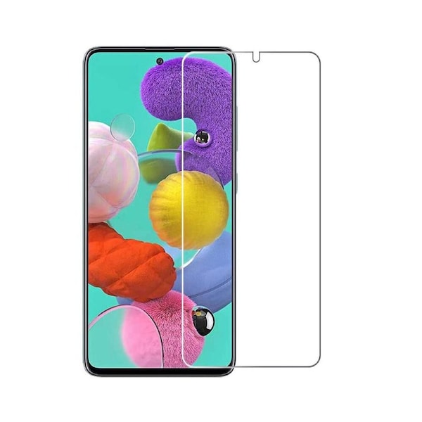 Nuglas Screen Protector Flat Clear Tempered Glass Full Cover Samsung A71/A21s