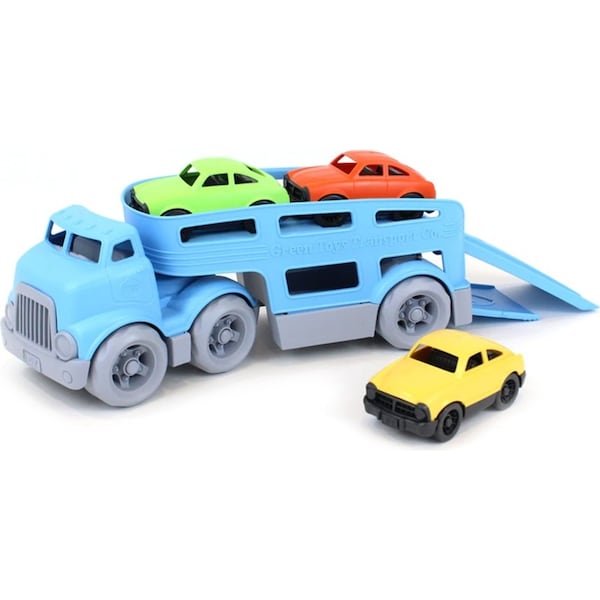 4pc Green Toys Car Truck Autotransporter Carrier Interactive Kids Childrens Toy