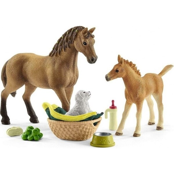Schleich Sarah's Baby Animal Care Horse Figure Character Accessory Kids Play Toy