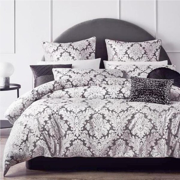Platinum Collection CONSTANTINE SMOKE King Quilt Cover Set - King Size