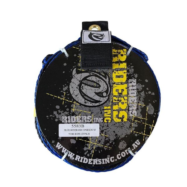 Riders Inc Blue 15m 80-Strand Tow Rope for 2 Person Inflatable Tubes 2375lb