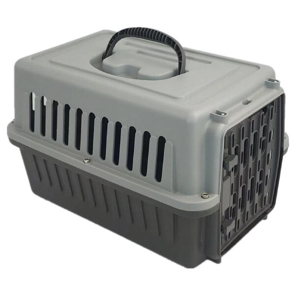 YES4PETS Small Dog Cat Rabbit Crate Pet Guinea Pig Carrier Kitten Rabbit Cage-Grey