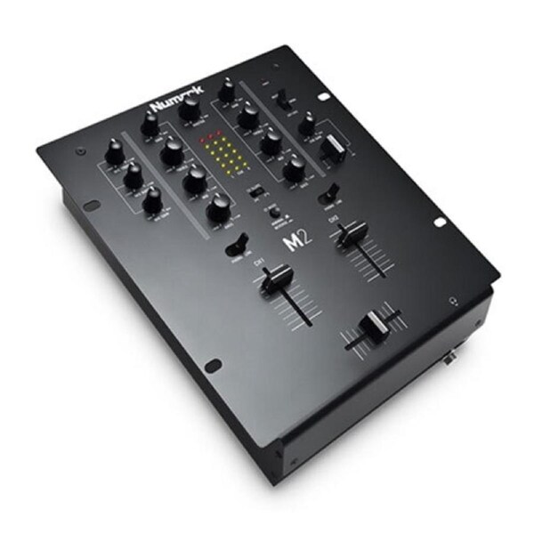 Numark M2 2-Channel DJ Scratch Mixer 28cm Tabletop Analogue Mixing Console Black