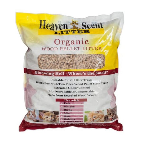 Heaven Scent 5kg Organic Biodegradable Wood Litter Pet Cat/Kittens/Bird Pellet