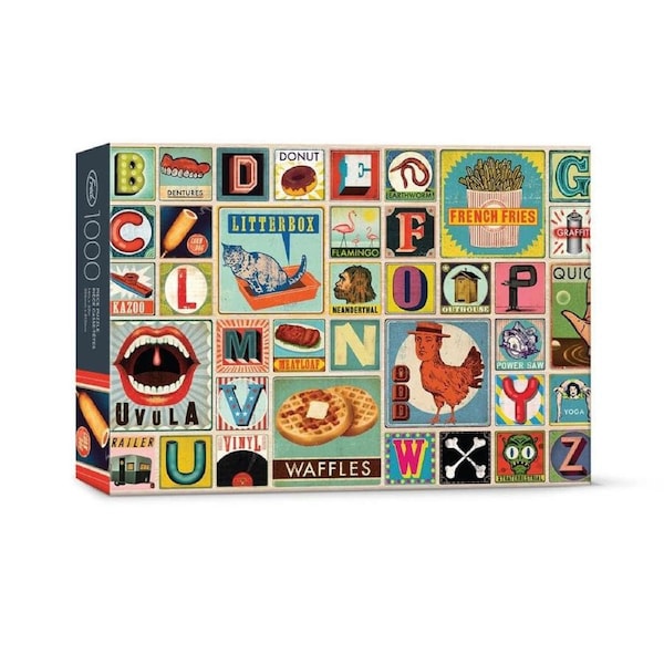 Fred & Friends XYZ Blocks 1000 Piece Puzzle