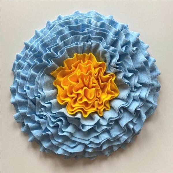 Paw Fun Snuffle Feeding Mat 50cm - Sunshine