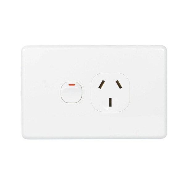 NLS 30737 - Single Power Point Double Pole 10Amp - Classic Style