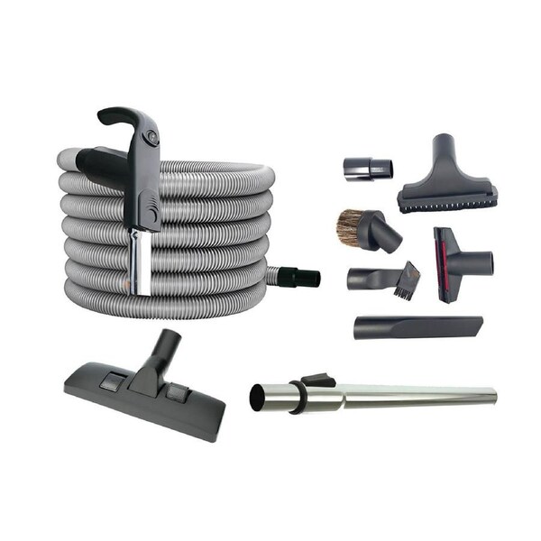 12 Metre Kit - Premium Ducted Vacuum Cleaner Switch Hose and Accessories