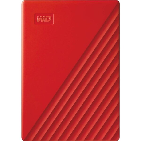 WD My Passport 2TB USB 3.0 Portable Hard Drive - Red