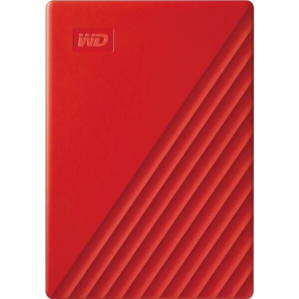 WD My Passport 4TB USB 3.0 Portable Hard Drive - Red