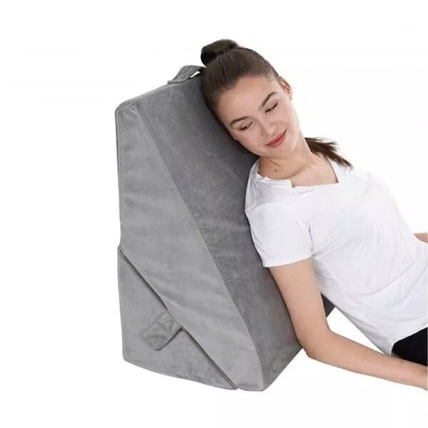 Bed Wedge Pillow - Adjustable Folding Memory Foam Incline Cushion System for Legs and Back Support Pillow