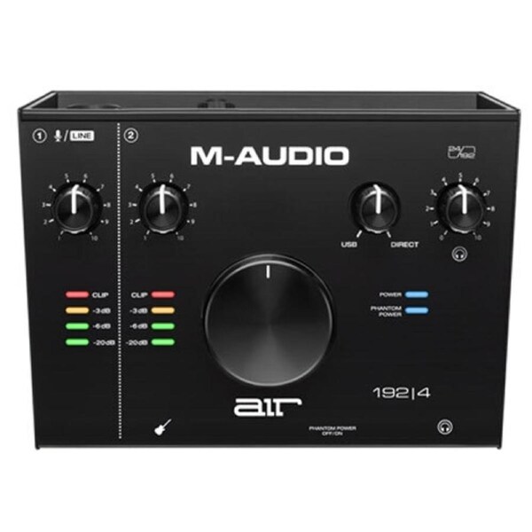 M-Audio Air 192/4 USB 2x2 Audio Interface Recording/Monitoring w/ MIDI Black