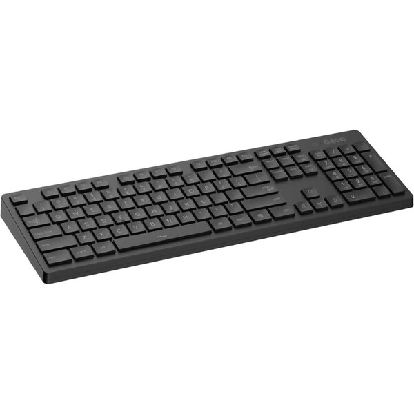 Moki Wireless Keyboard w/Nano Receiver For PC/Laptop Home/Office Black