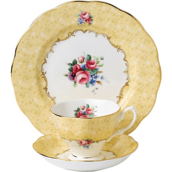 Royal Albert 100 Years Teacup , Saucer , Plate 1990 - Set of 3