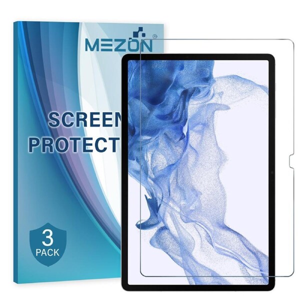 [3 Pack] Samsung Galaxy Tab S8+ 12.4" Ultra Clear Film Screen Protector by MEZON (SM-X800, X806, Clear)