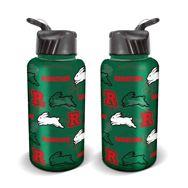 South Sydney Rabbitohs NRL TEAM Large Flip Drink Water Bottle